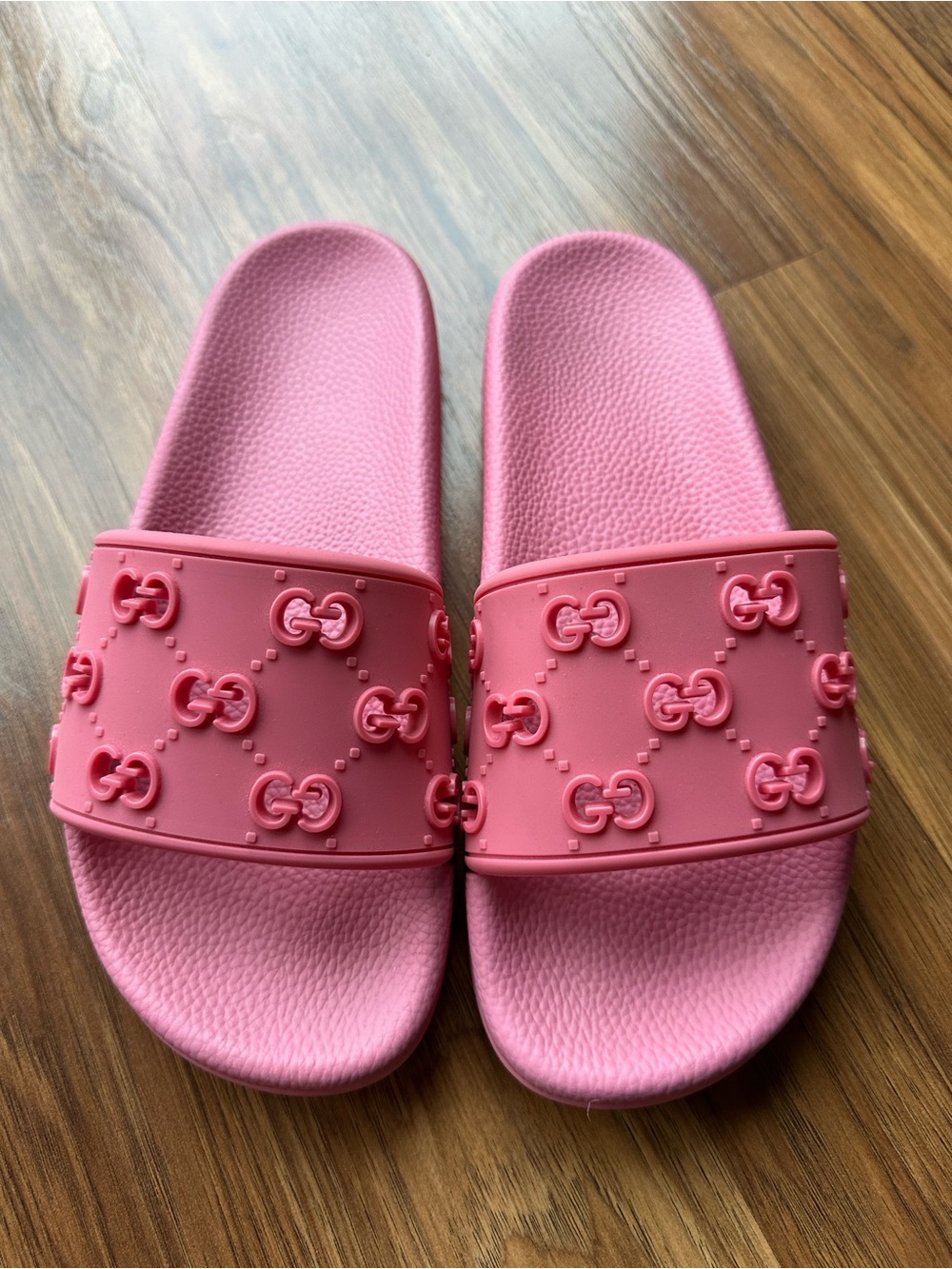 Gucci Pink Slides